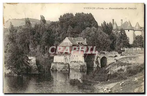 Ansichtskarte AK Vernon Maisonnette et Donjon