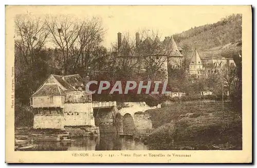 Ansichtskarte AK Vernon Vieux Pont et Tourelles de Vernonnet