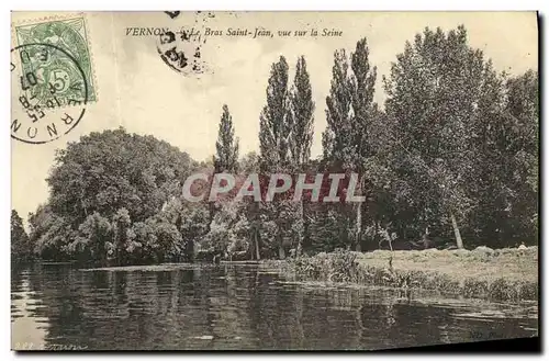 Ansichtskarte AK Vernon Le Bras Saint Jean Vue sur la Seine