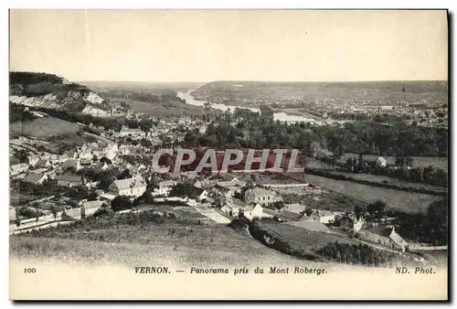 Ansichtskarte AK Vernon Panorama pris du Mont Roberge