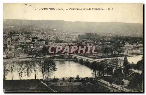 Cartes postales Vernon Panorama pris de Vernonnet