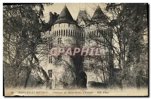 Cartes postales Nogent le Rotrou Chateau de Saint Jean L Entree