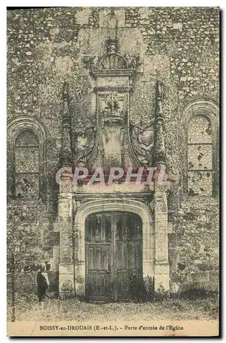 Cartes postales Boissy en Drouais Porte d entree de L Eglise