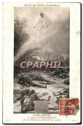 Ansichtskarte AK Eglise De Loigny La Bataille Lionel Royer Le soir du 2 decembre 1870 sur le champ de bataille Mi