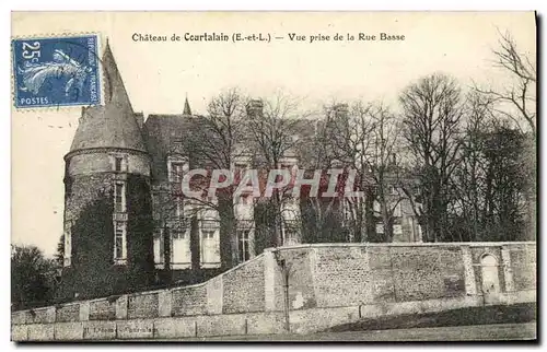 Cartes postales Chateau de Courtalain Vue Prise de la Rue Basse