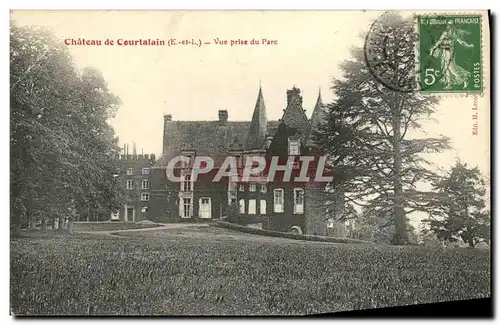 Cartes postales Chateau de Courtalain Vue Prise du Parc