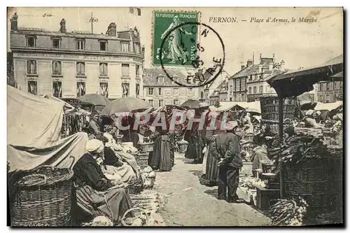 Cartes postales Vernon Place d Armes le Marche TOP