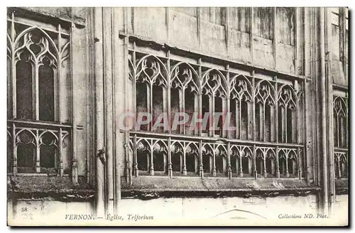 Cartes postales Vernon Eglise Triforium