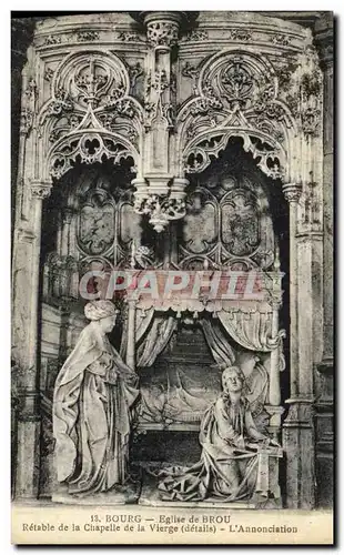 Ansichtskarte AK Bourg Eglise de Brou Retable de la Chapelle de la Vierge