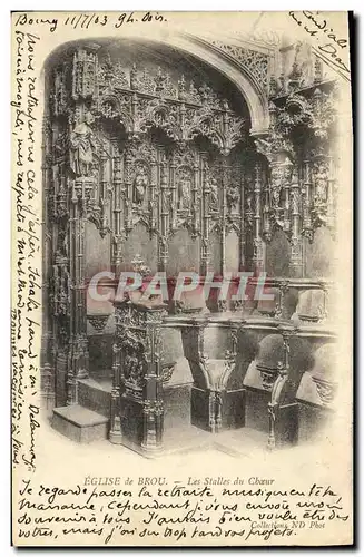 Cartes postales Eglise de Brou Les Stalles du Choeur