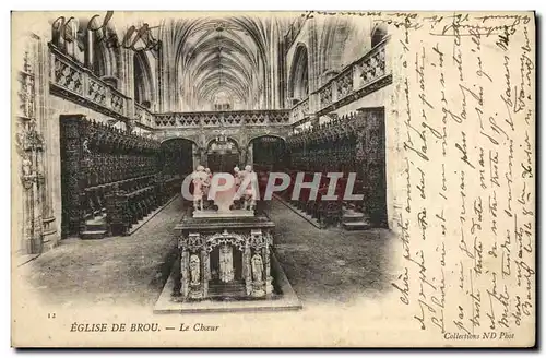 Cartes postales Eglise de Brou Le Choeur