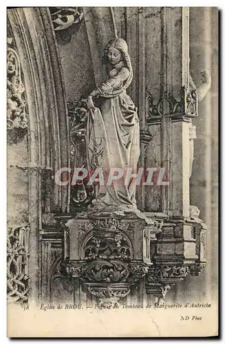 Ansichtskarte AK Eglise de Brou Figure du tombeau de Marguerite d Autriche