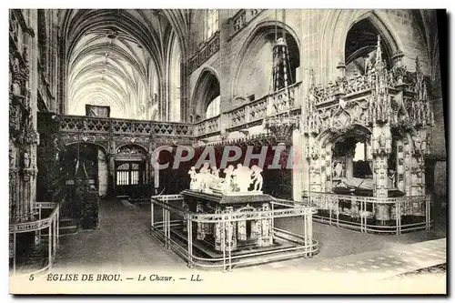 Cartes postales Eglise De Brou Le Choeur