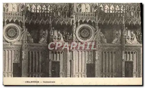 Cartes postales Cathedrale de Chartres Cathedrale