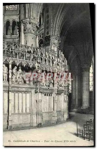 Ansichtskarte AK Cathedrale de Chartres Tour du Choeur