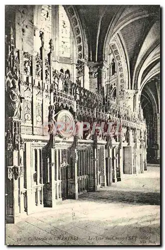 Cartes postales Cathedrale de Chartres La tour du choeur