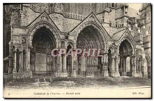 Ansichtskarte AK Cathedrale de Chartres Portail nord