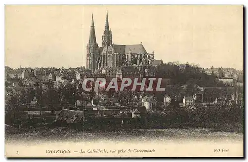 Ansichtskarte AK Cathedrale de Chartres Vue prise de Cachemback