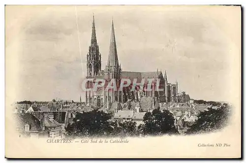 Cartes postales Cathedrale de Chartres Cote de la Cathedrale