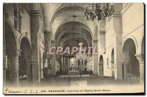 Ansichtskarte AK Besancon Interieur de L Eglise Notre Dame