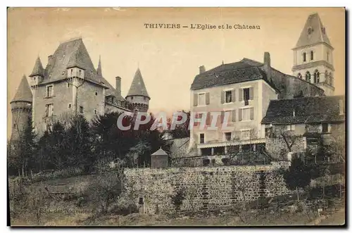 Ansichtskarte AK Thiviers L Eglise et le Chateau