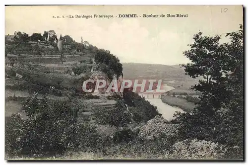 Cartes postales Domme Rocher de Roc Beral