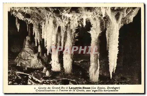 Ansichtskarte AK Laugerie Basse Grotte du Grand Roc a Cristallisations