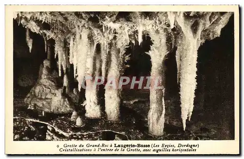 Cartes postales Laugerie Basse Grotte du Grand Roc a Cristallisations