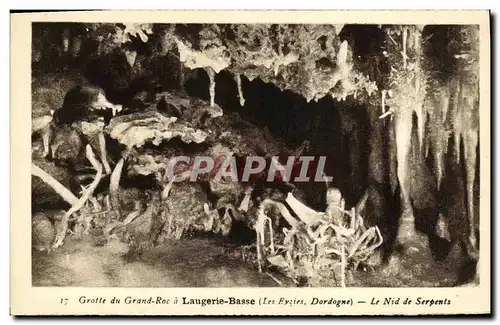 Cartes postales Laugerie Basse Grotte du Grand Roc Le Nid de Serpents