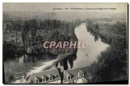 Ansichtskarte AK Terrasson la Vezere et la Digue de la Vergne