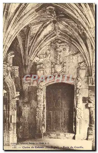 Cartes postales Cloitre de Cadouin Porte du Crucifix
