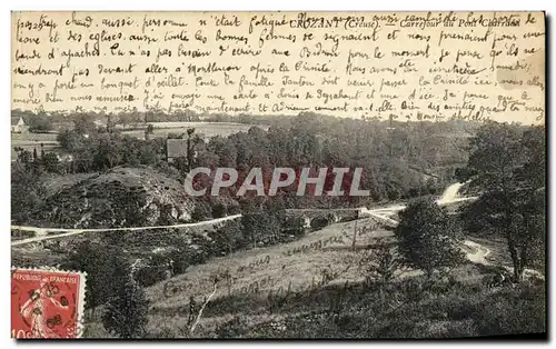 Cartes postales Crozant Carrefour du pont Charavel