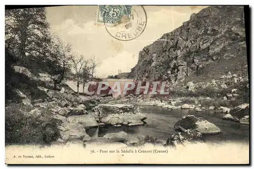 Cartes postales Crozant Pont sur la Sedelle