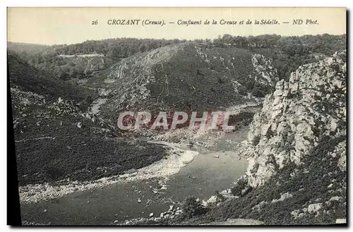 Ansichtskarte AK Crozant Confluent de la Creuse et de Sedelle