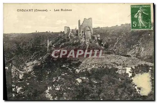 Cartes postales Crozant Les Ruines Generale