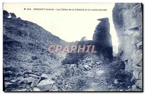 Cartes postales Crozant Les Cotes de la Cedelle et la Roche Percee