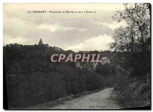 Cartes postales Crozant Panorama Du Bourg Vu De La Sedelle