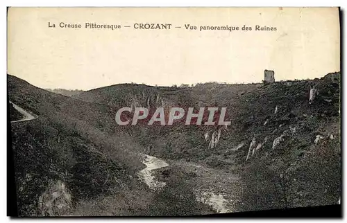 Cartes postales Crozant Vue Panoramique des Ruines