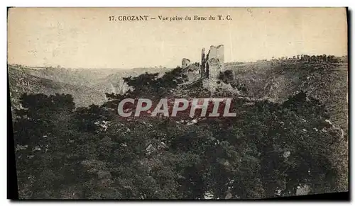 Cartes postales Crozant Vue Prise du Banc du TC