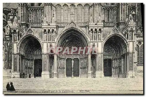 Cartes postales Chartres Portail Sud de la Cathedrale