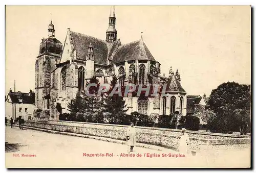 Ansichtskarte AK Nogent le Roi Abside de L Eglise St Sulplce