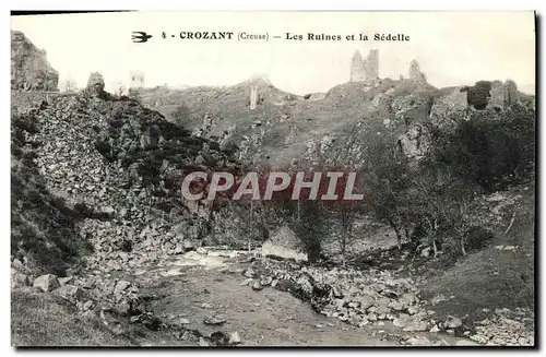 Cartes postales Crozant Les Ruines et la Sedelle