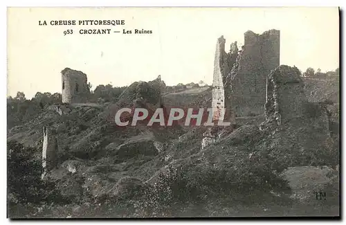 Cartes postales Crozant Les Ruines