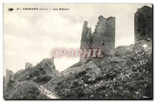 Cartes postales Crozant Les Ruines