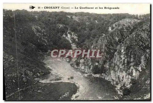 Cartes postales Crozant Le Confiuent et les Bregeauds