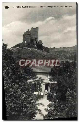 Cartes postales Crozant Hotel Brigand et les Ruines