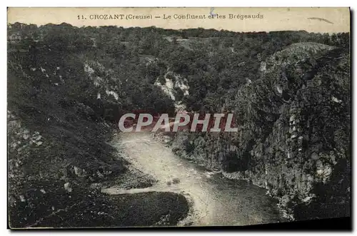 Cartes postales Crozant Le Confluent et les Bregeauds