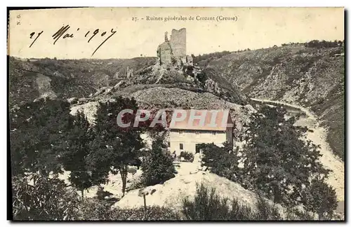 Cartes postales Crozant Ruies Generales