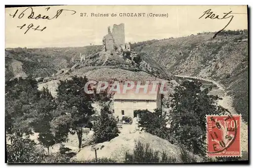 Cartes postales Ruines de Crozant