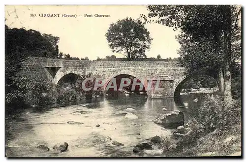 Cartes postales Crozant Pont Charreau